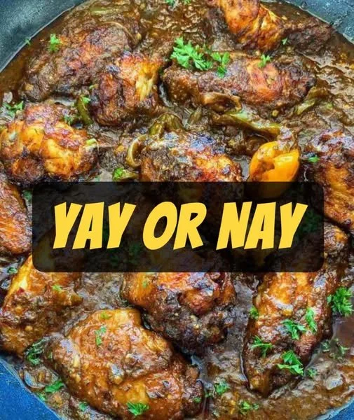 Saucy Jerk Chicken Wings Delicious saucy jerk chicken wings ready to be served