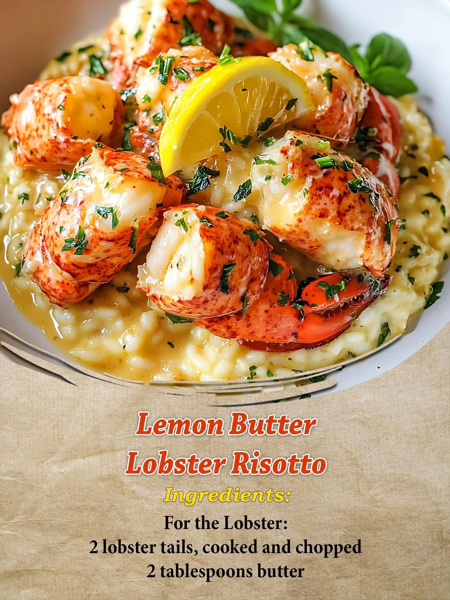 Lemon Butter Lobster Risotto 580597791_1378101860355981_6288523496193568837_n
