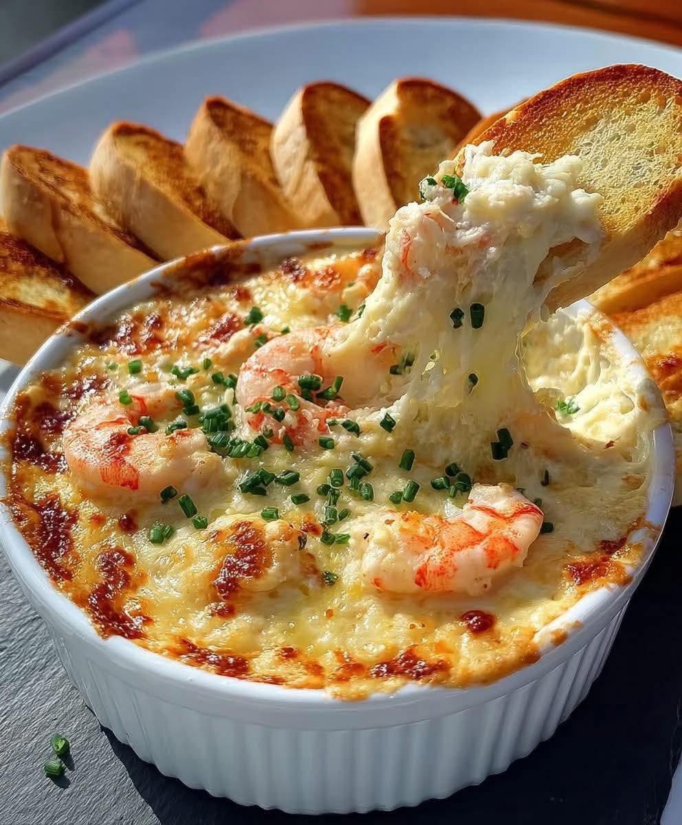 Cheesy Shrimp & Crab Bake Dip 590694070_886870870359429_5934733489162478117_n