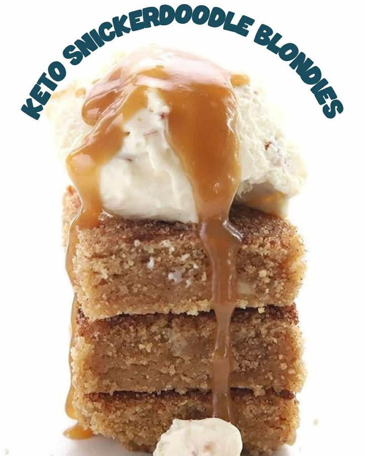 Keto Snickerdoodle Blondies
