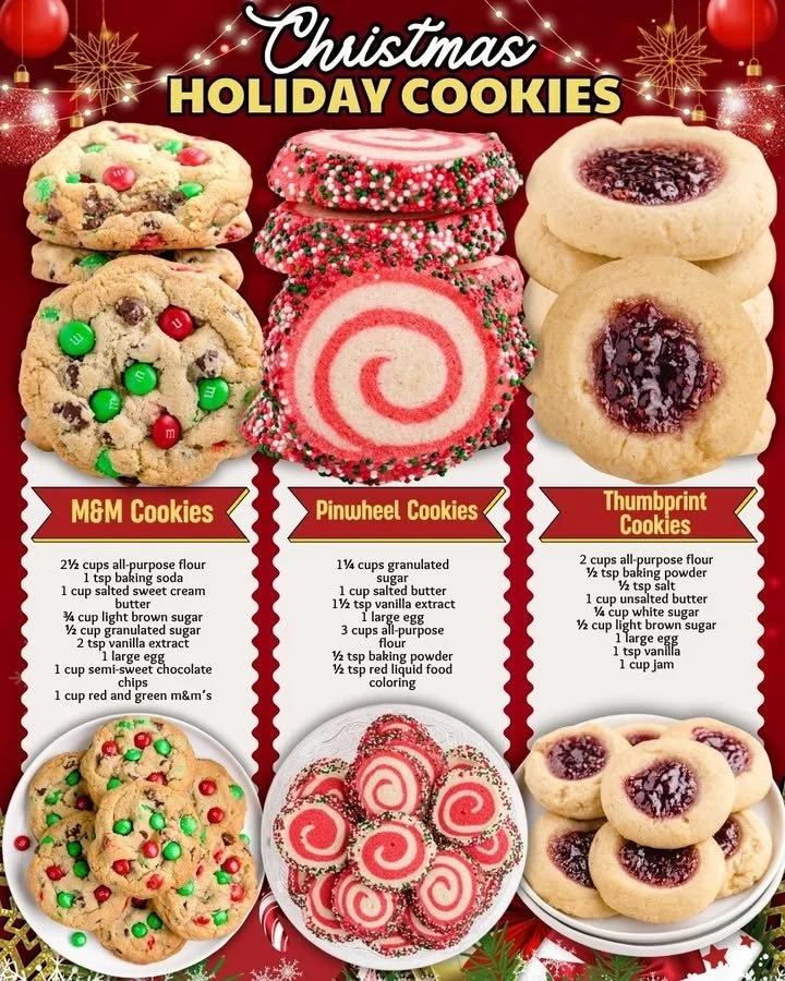 Christmas Holiday Cookies A plate of assorted Christmas cookies decorated for the holiday season.