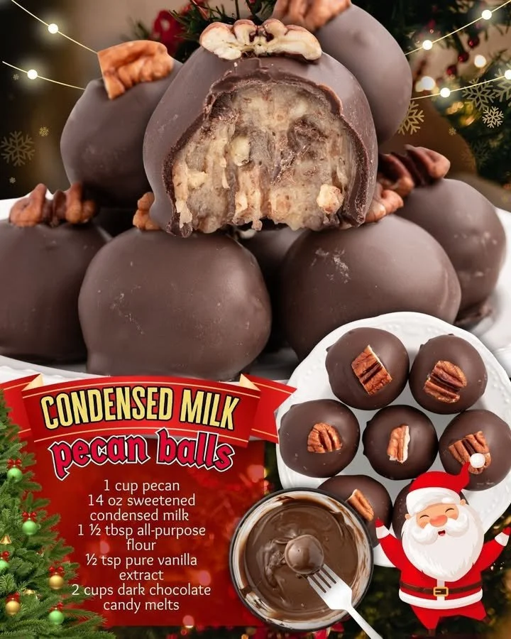 Delicious and easy-to-make condensed milk pecan balls