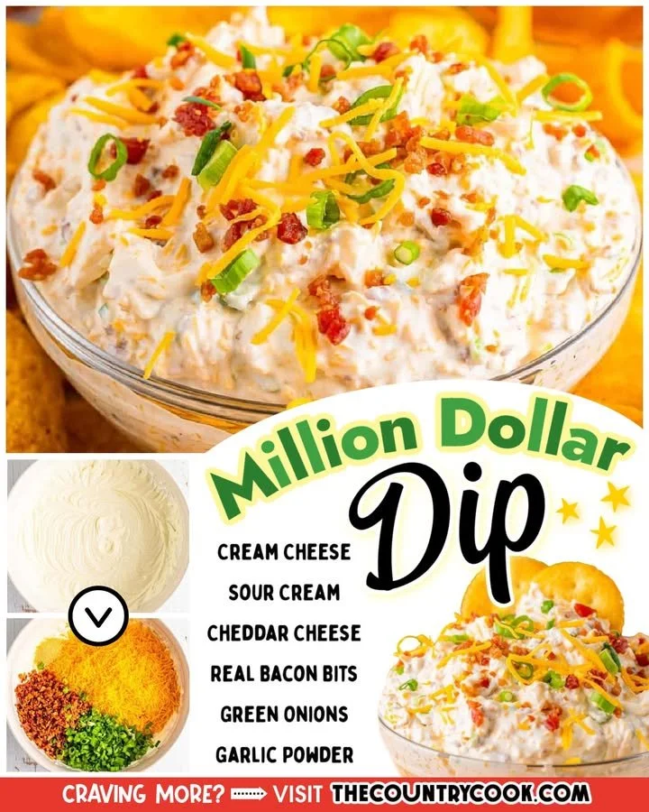 Million Dollar Dip Delicious and creamy Million Dollar Dip served with crunchy snacks