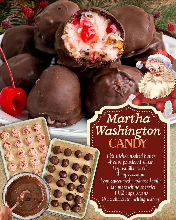 Delicious Old-Fashioned Martha Washington Candy on a decorative plate