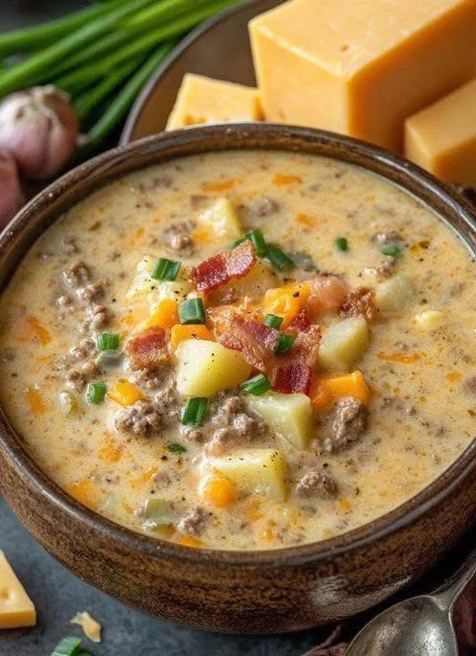 Delicious gourmet soup served in a gourmet restaurant style bowl