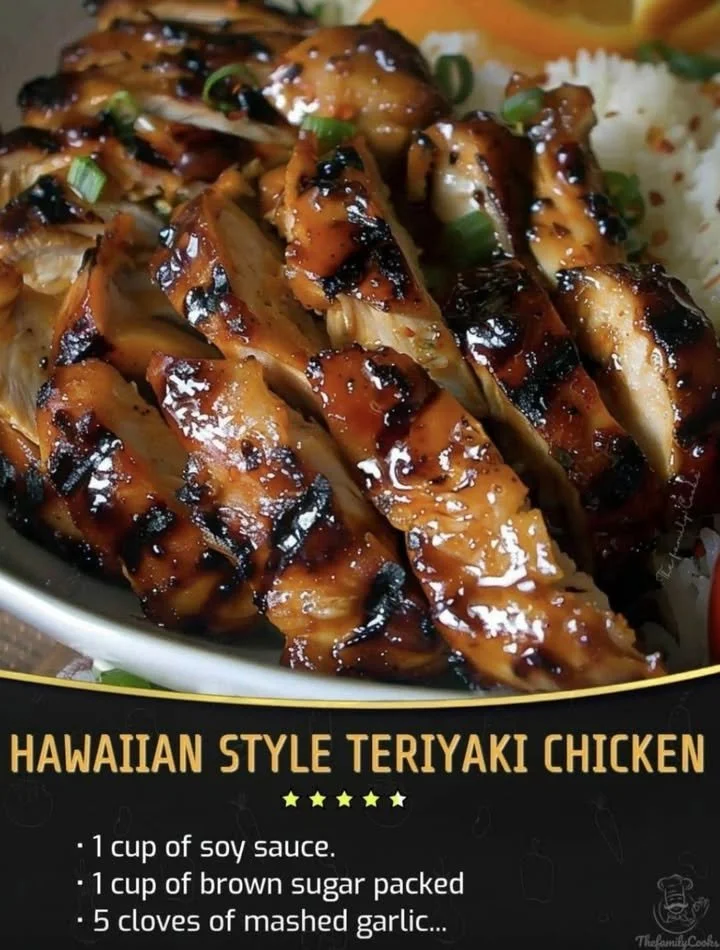Delicious Hawaiian Style Teriyaki Chicken with vibrant toppings.