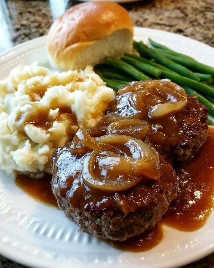 Homemade Salisbury Steak Dinner