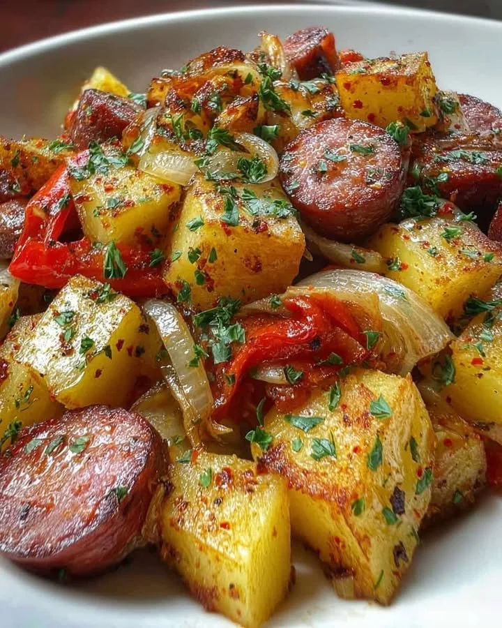 Pan-Roasted Sausage & Potatoes Skillet