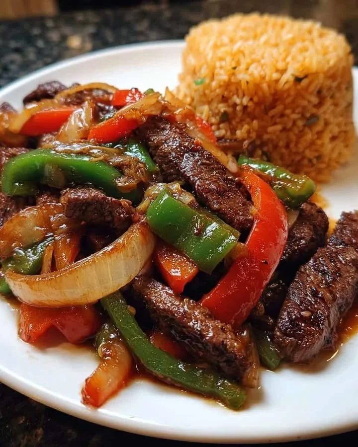 Pepper Steak Stir-Fry with Rice
