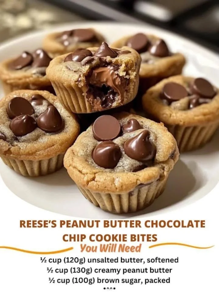 Reese's Peanut Butter Chocolate Chip Cookie Bites